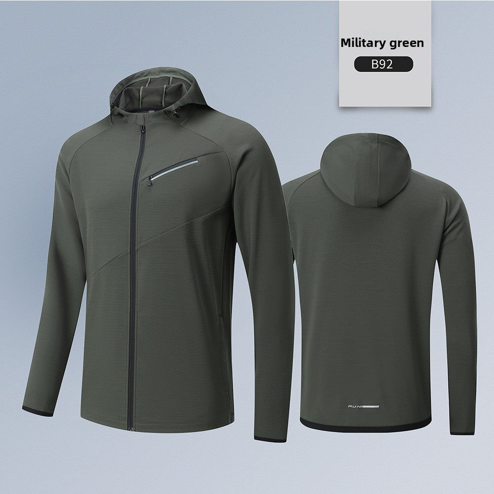 Men's quick-drying hooded top