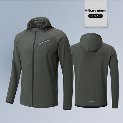 Men's quick-drying hooded top
