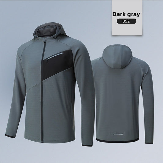 Men's quick-drying hooded top