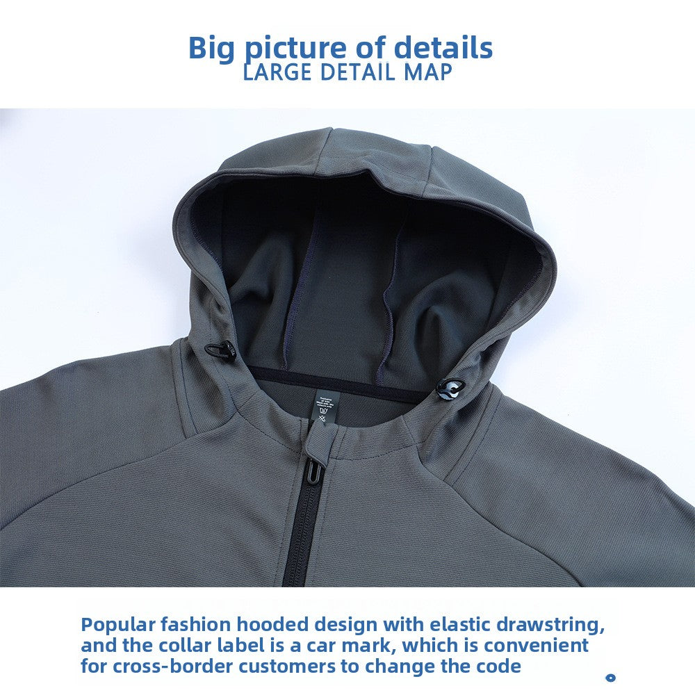 Men's quick-drying hooded top